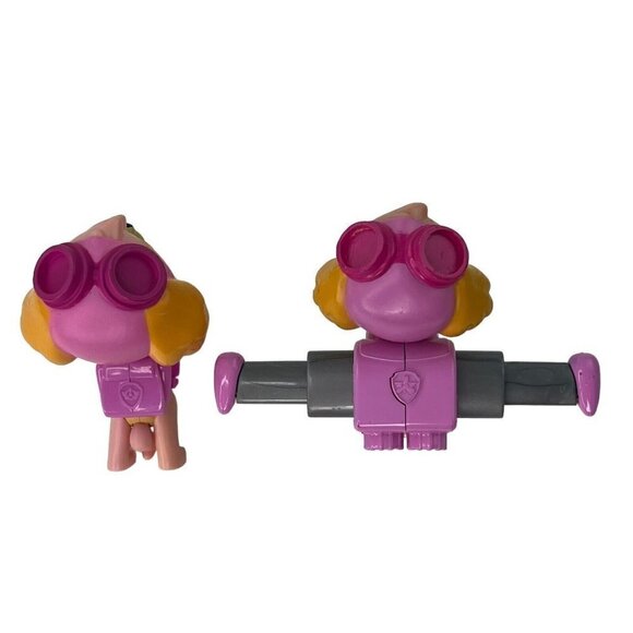 Paw Patrol SML 16622 Mission Skye Police Dog Puppy Pink Jet Pack Flying Toy Lot - Picture 9 of 13